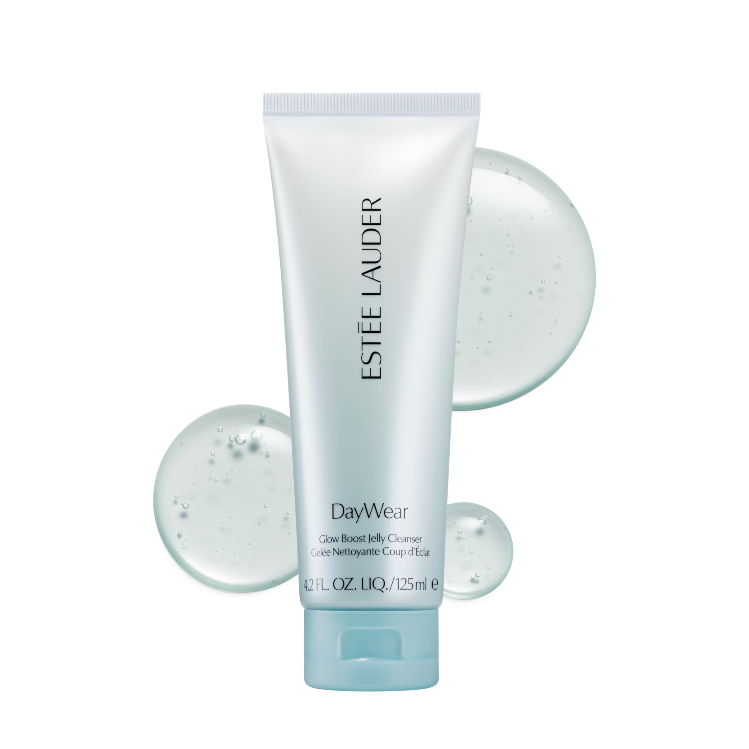 Estée Lauder DayWear Glow Boost Jelly Cleanser, envase elegante para limpieza suave