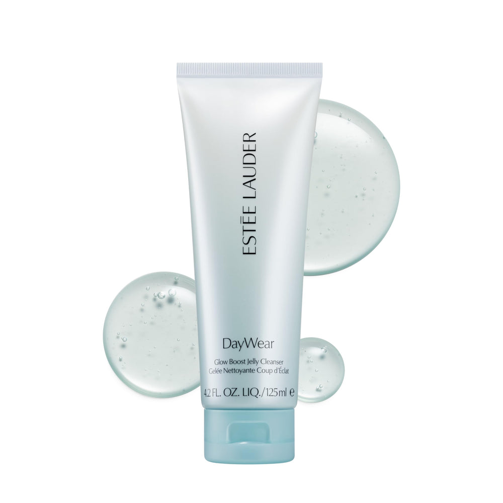 Estée Lauder DayWear Glow Boost Jelly Cleanser, envase elegante para limpieza suave