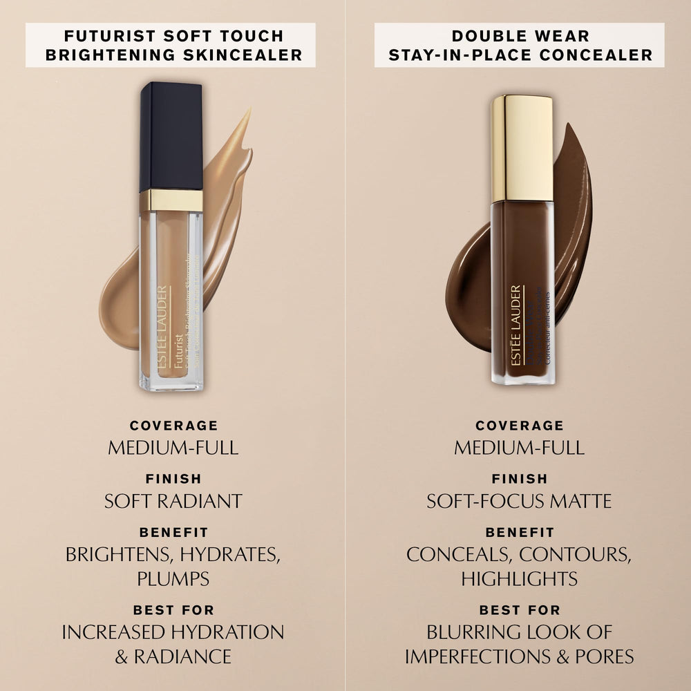 Textura ultraligera de Estée Lauder Double Wear se funde con la piel.