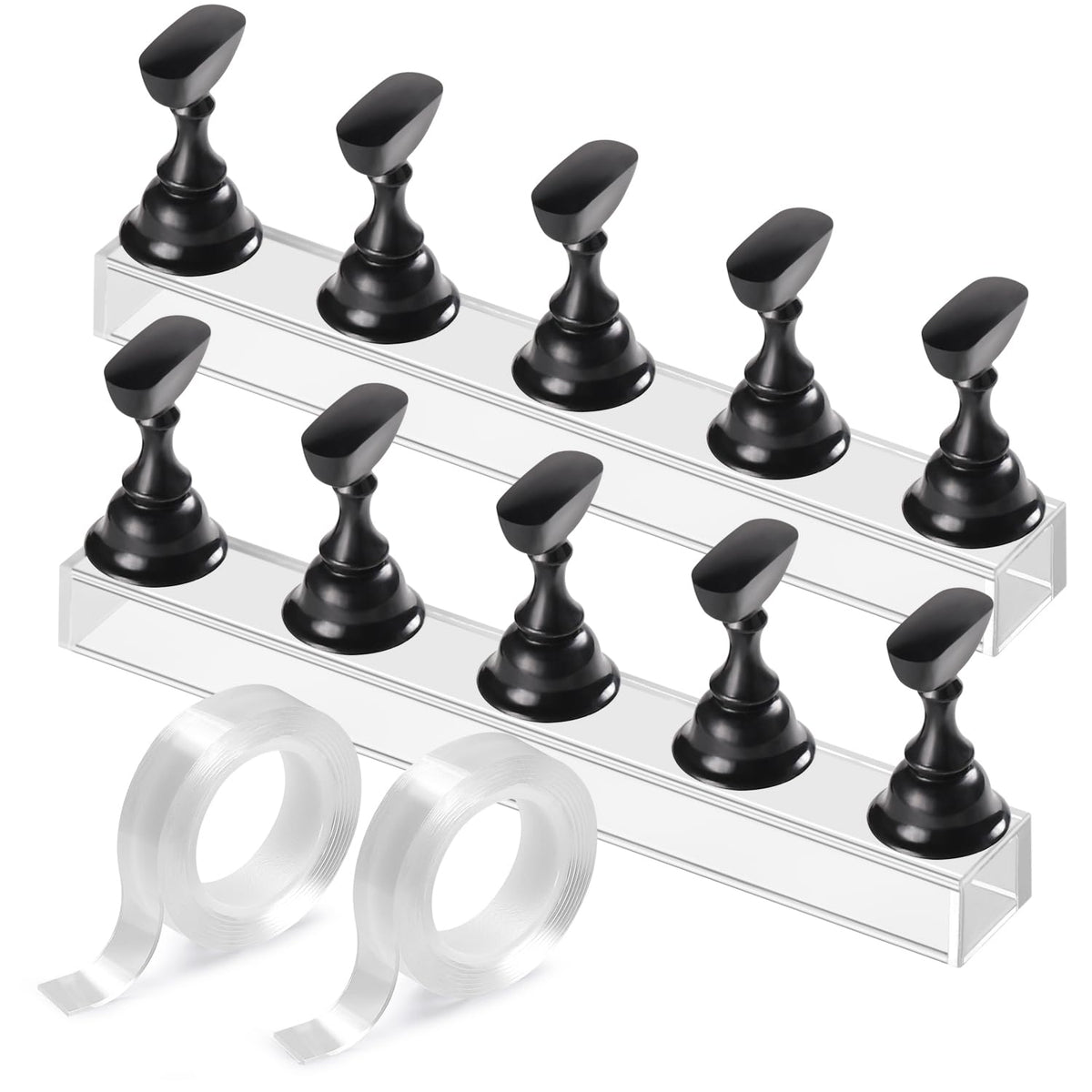 Base de uñas acrílicas Etercycle para practicar con estabilidad y control.