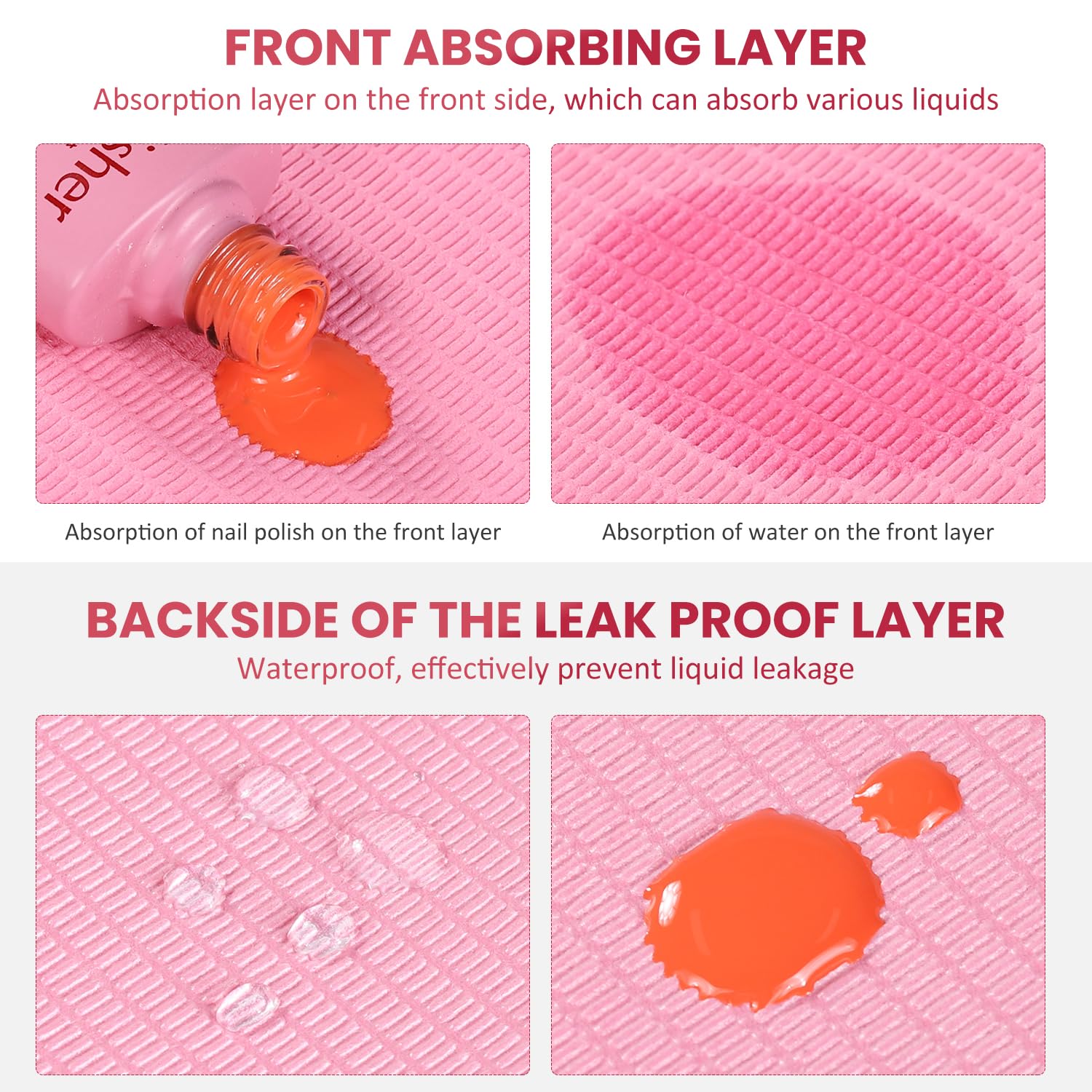Tapete de tres capas Etercycle, diseño doble cara para mayor protección de la mesa.