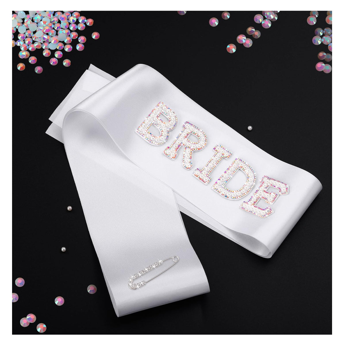 Faja de novia Etercycle con perlas y cristales para lucir deslumbrante