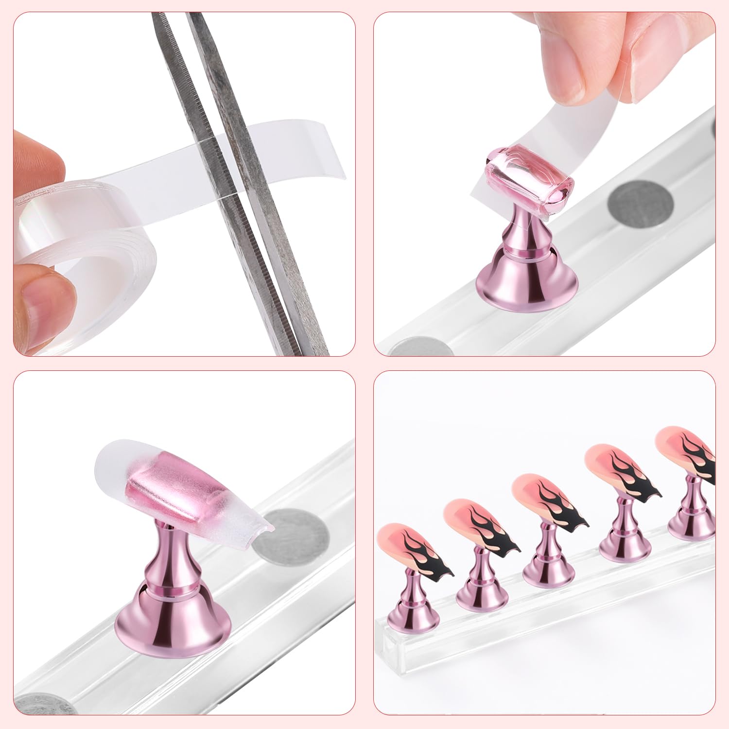 Práctica de diseños de uñas con Etercycle para principiantes y aficionados