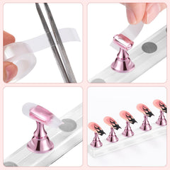 Práctica de diseños de uñas con Etercycle para principiantes y aficionados
