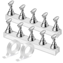 Etercycle soporte uñas acrílicas magnético base: sujeción estable para practicar diseños.