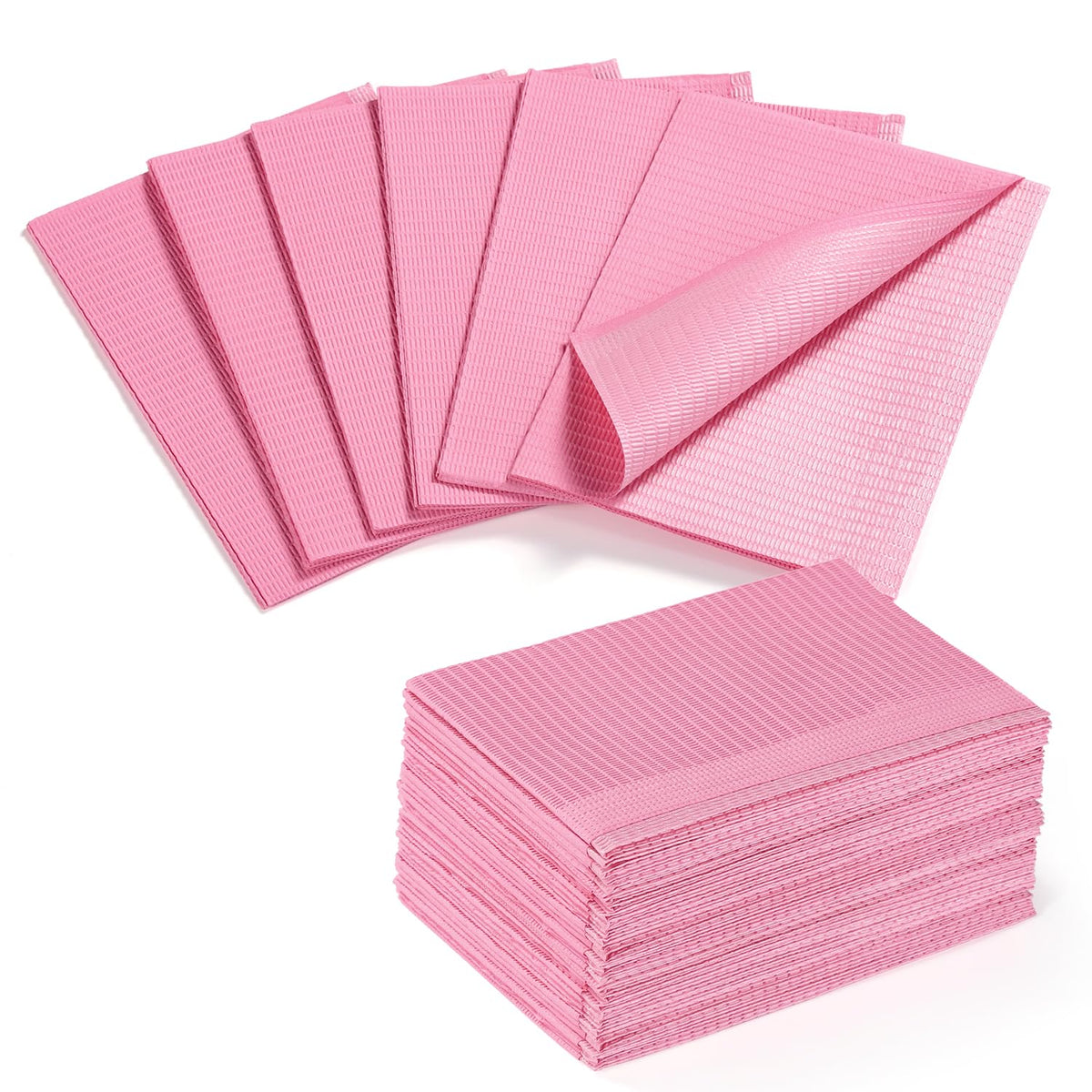 Tapete desechable Etercycle para uñas, 50 piezas, rosa, protege la mesa durante la manicura.
