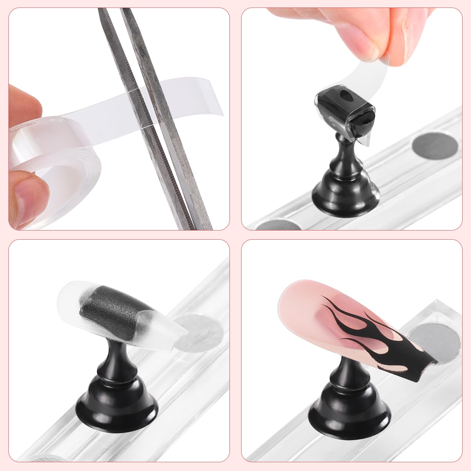 Uñas magnéticas Etercycle para practicar y montar diseños sin esfuerzo.