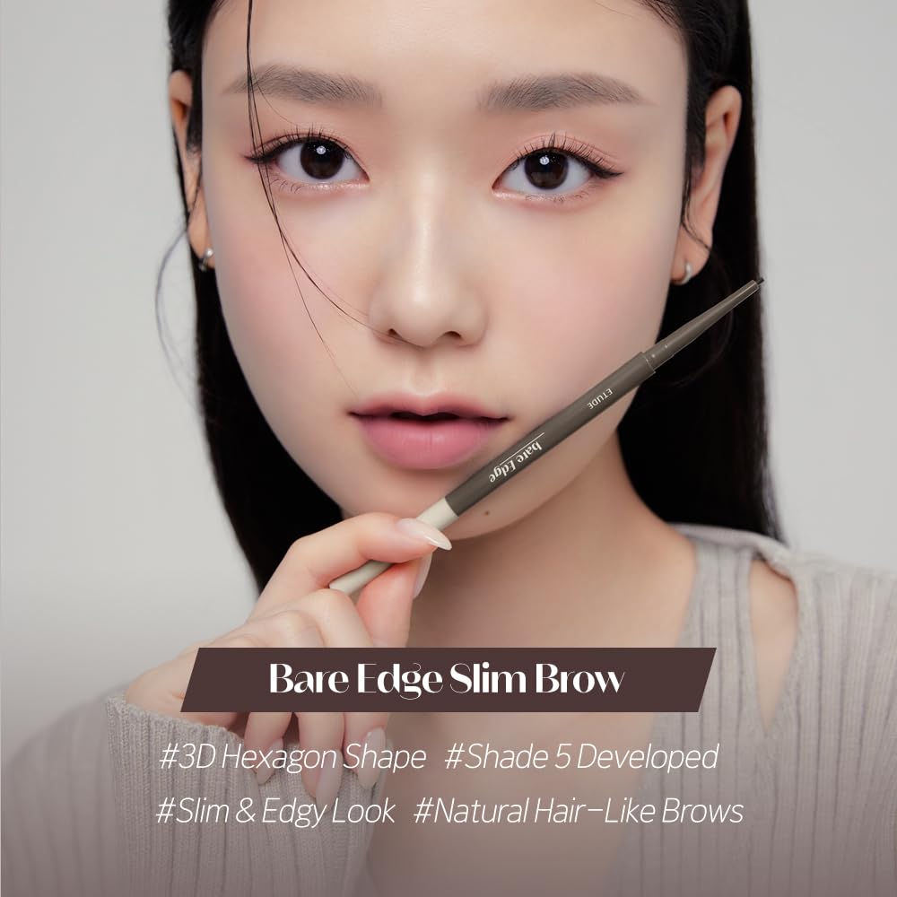 ETUDE Bare Edge Brow Pencil corrige asimetría para cejas equilibradas