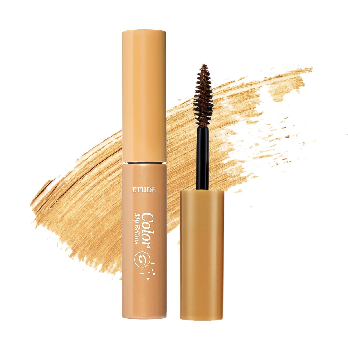 ETUDE Color My Brows con aplicador cepillo para acabado natural.