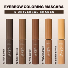 ETUDE Color My Brows gel suave evita grumos al maquillar.