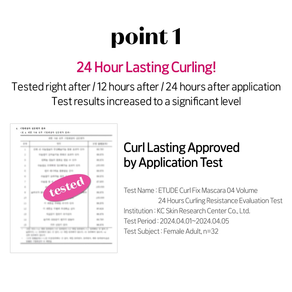 ETUDE Curl Fix Mascara, definición y separación sin grumos para un acabado limpio.