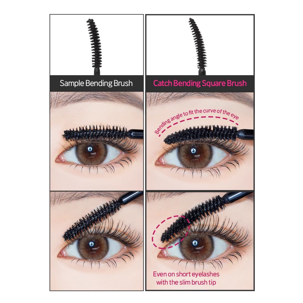 ETUDE Curl Fix Mascara, resistencia a la humedad para maquillaje que perdura.