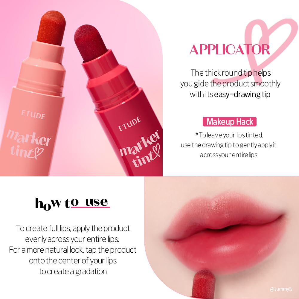 ETUDE Dear Darling Marker Tint frambuesa pop resultados jugosos en labios