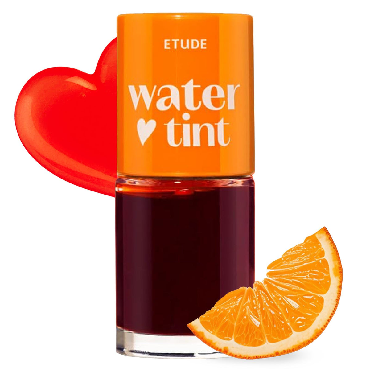 ETUDE Dear Darling Water Tint Naranja Ade en labios, color duradero y hidratación suave.