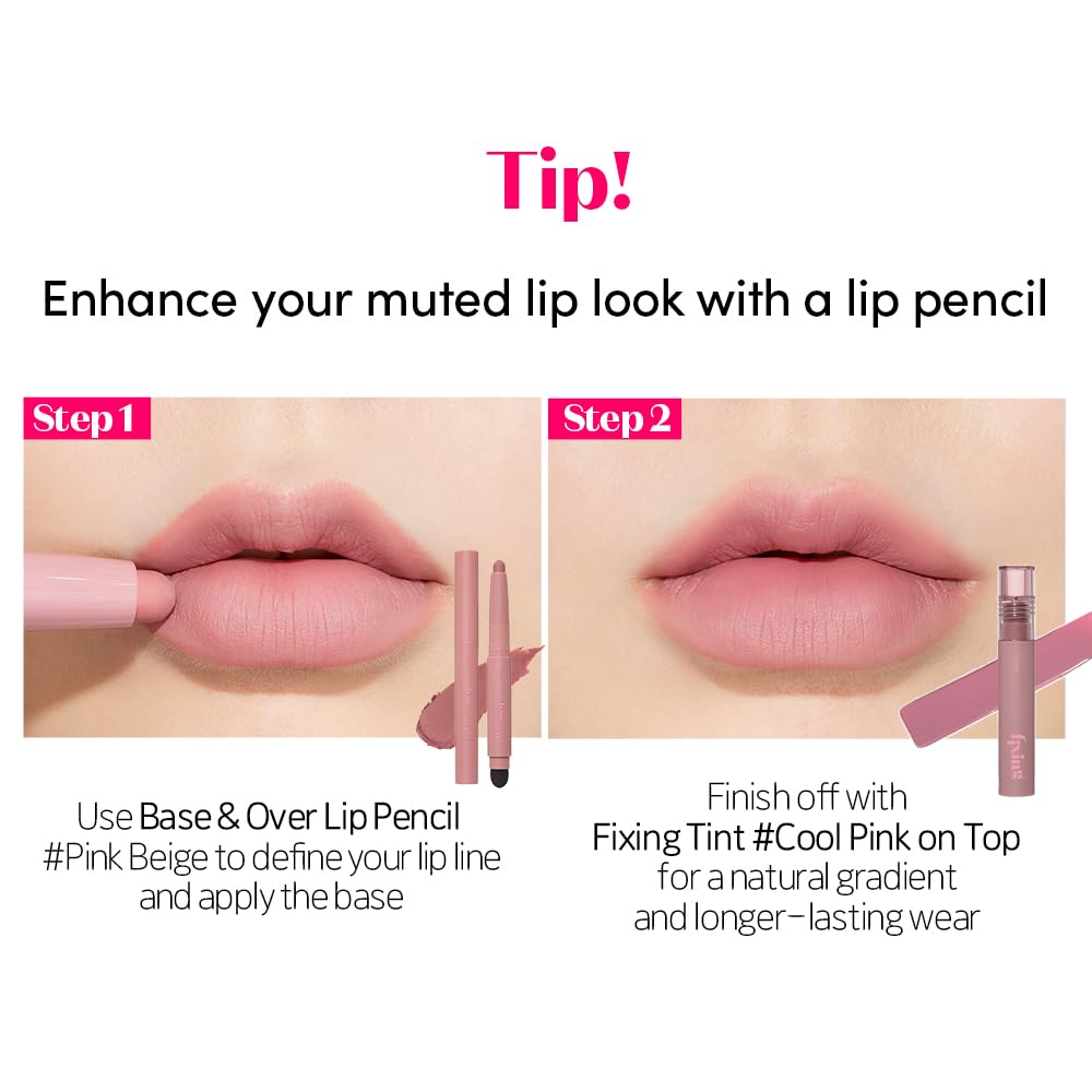 ETUDE Fixing Tint 12 en salmón-ladrillo ideal para uso diario en oficina y salidas