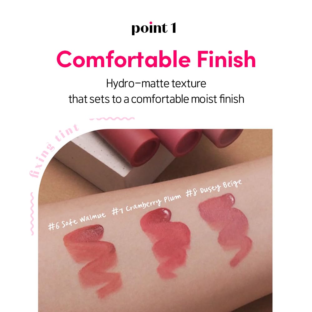 ETUDE Fixing Tint 12 en salmón-ladrillo textura ligera para labios confortables