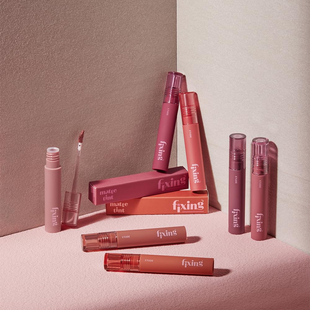 ETUDE Fixing Tint 12 en salmón-ladrillo labial impermeable para todo el día