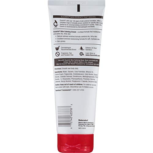 Avena natural de Eucerin para alivio del picor en piel sensible.