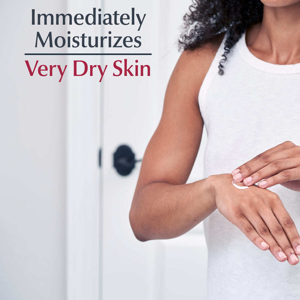 Eucerin con ceramidas-3 y humectantes para piel fortalecida.