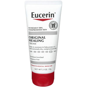 Eucerin Original Healing Rich Creme, bote 2 oz, alivio diario de piel seca.