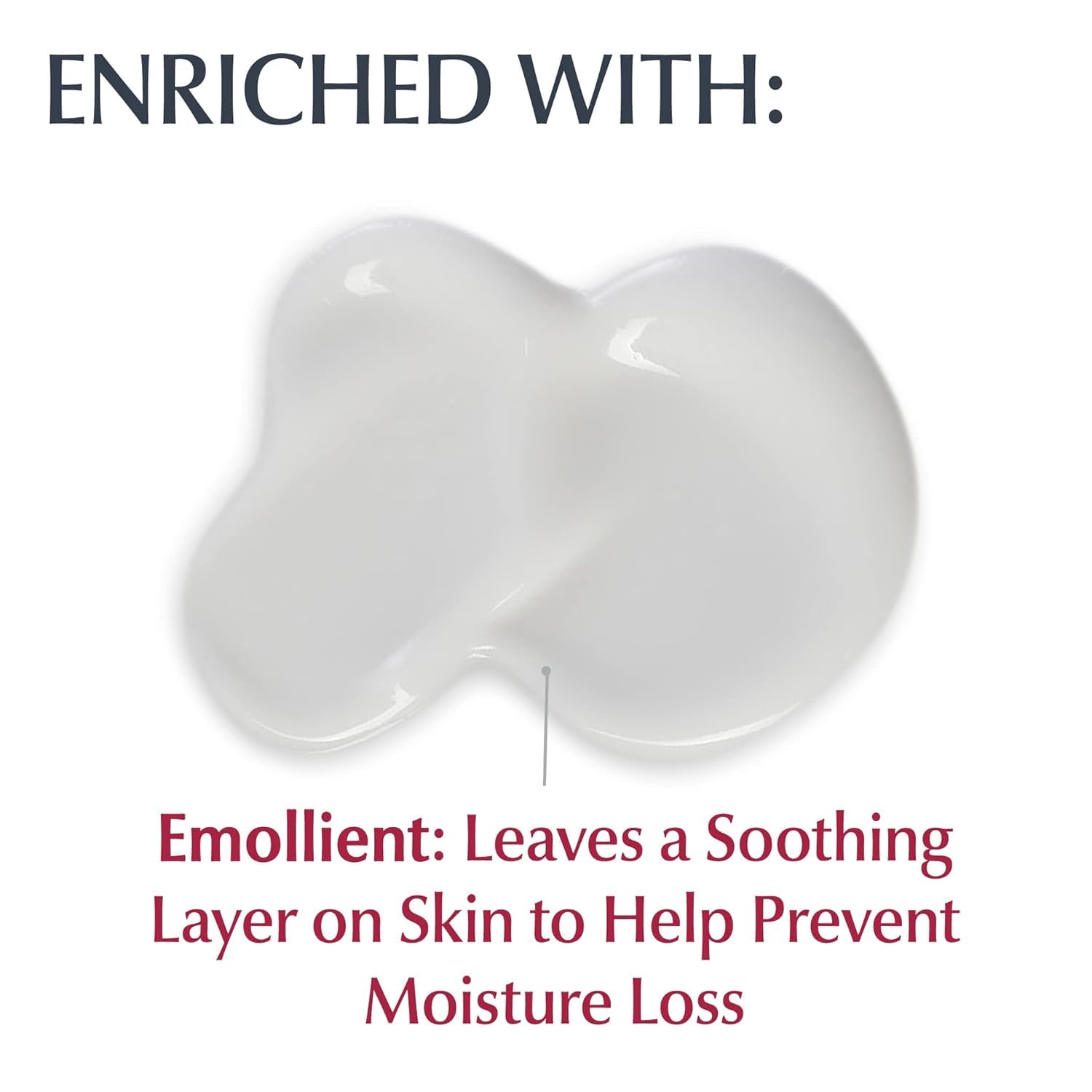 Textura sedosa de Eucerin Original Healing Rich Creme para piel muy seca.