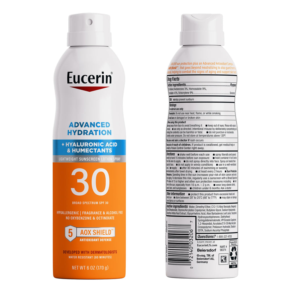 Eucerin Protección frente a radicales libres con SPF30 en spray.