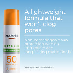 Eucerin Sun Clear Skin: control de piel grasa para un acabado más seco.