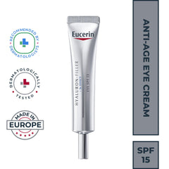 Aplicación suave del contorno de ojos con Volume-Filler para hidratación diaria.