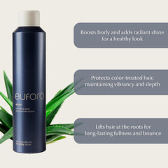 Eufora brinda brillo natural al cabello.