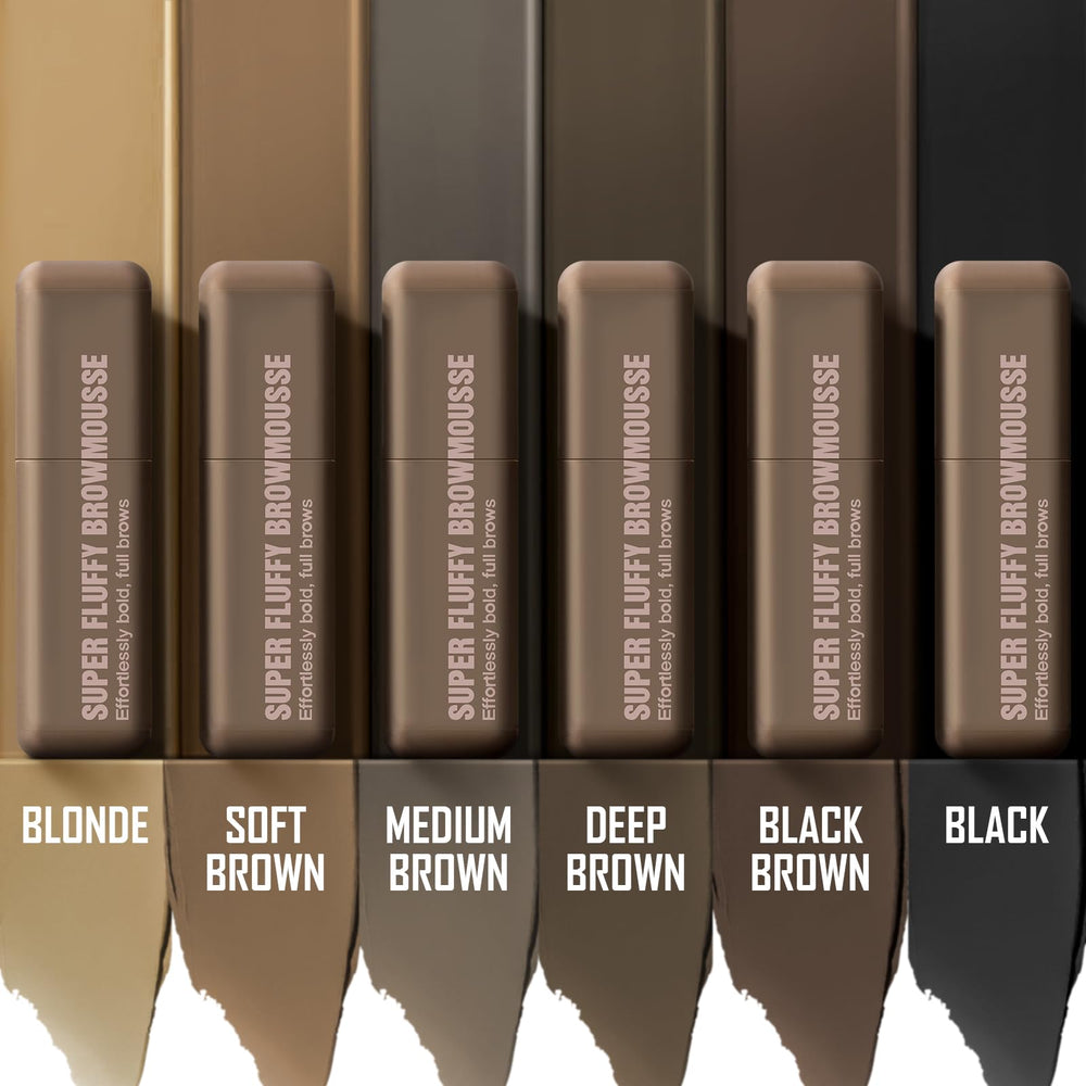 Formato compacto de Brow Super Fluff para retoques en cualquier lugar.