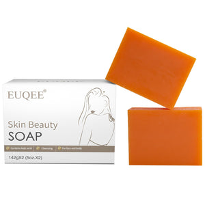 EUQEE Jabon Kojico Glutation Barra 142g ofrece tono más parejo.