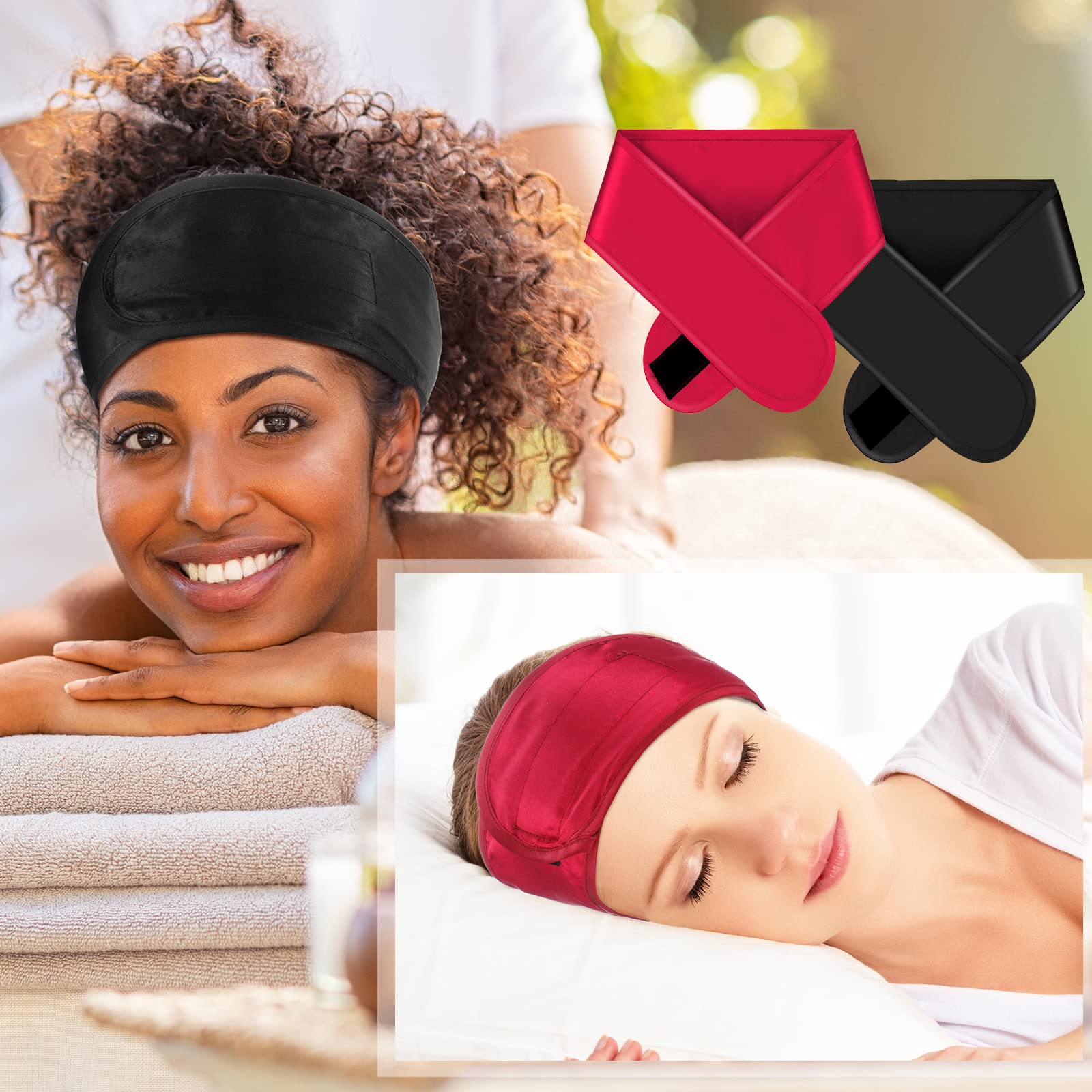 Eurzom pañuelo satinado para cabello morado, ideal para evitar enredos al dormir.
