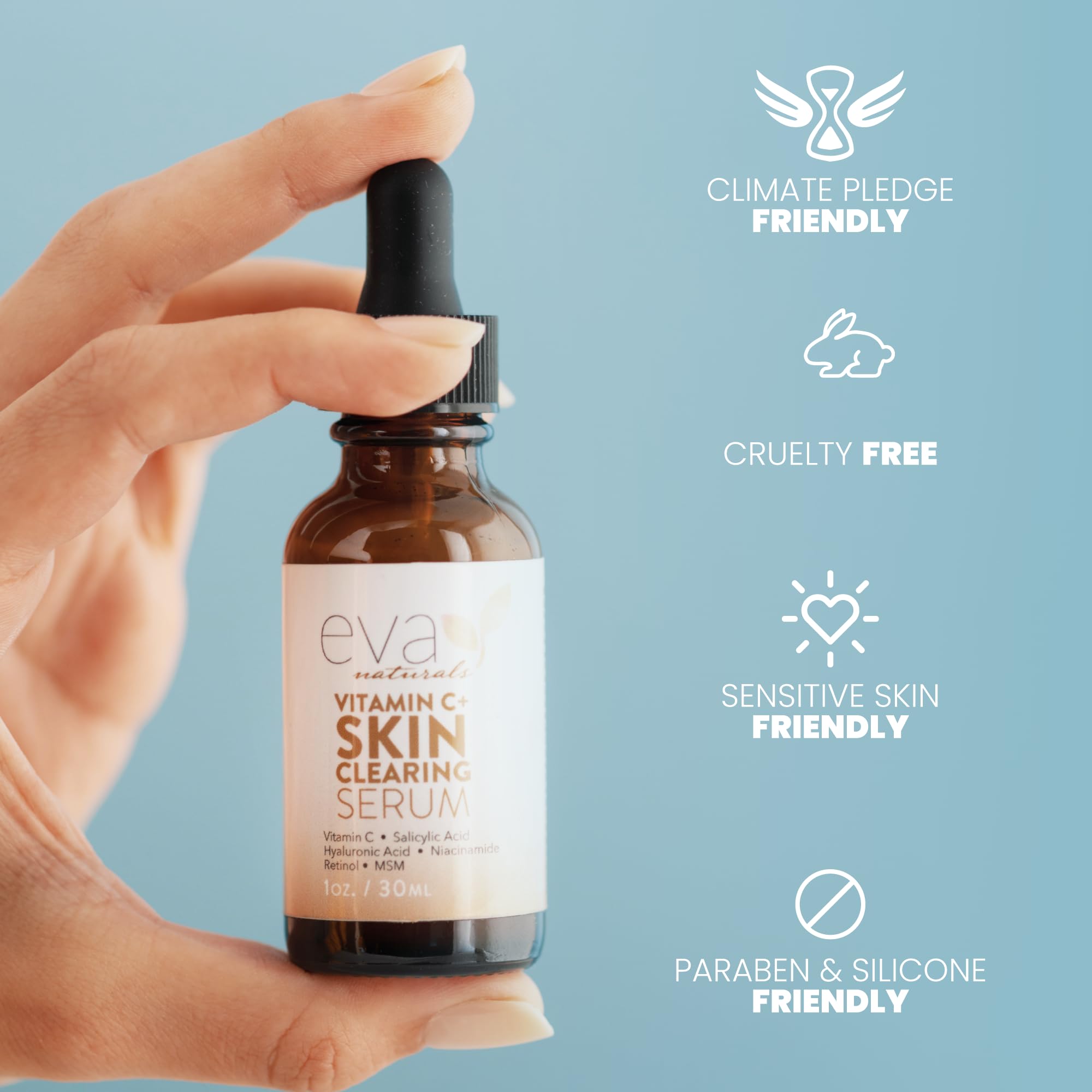 Eva Naturals Serum Arbol de Te Hamamelis: extractos calmantes para controlar brillos