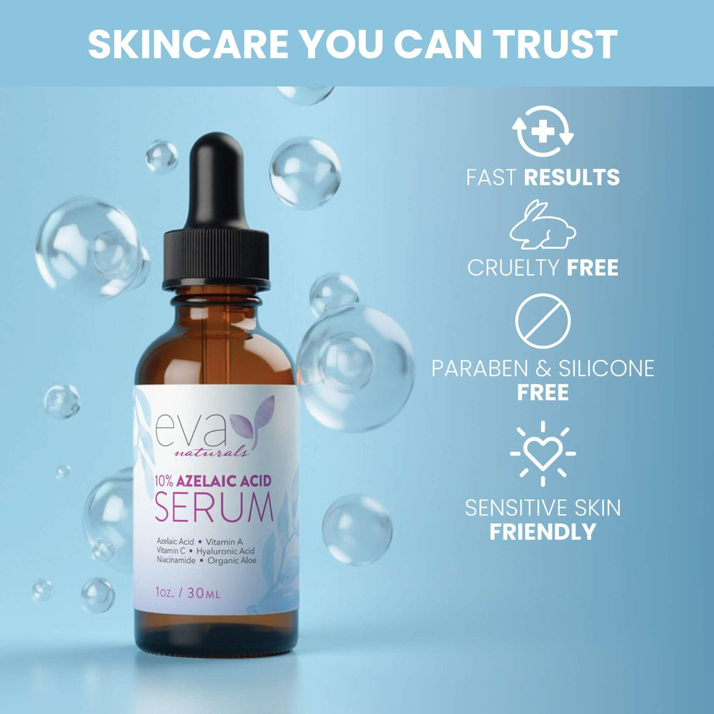 Rutina de mañana y noche con serum azelaico Eva Naturals