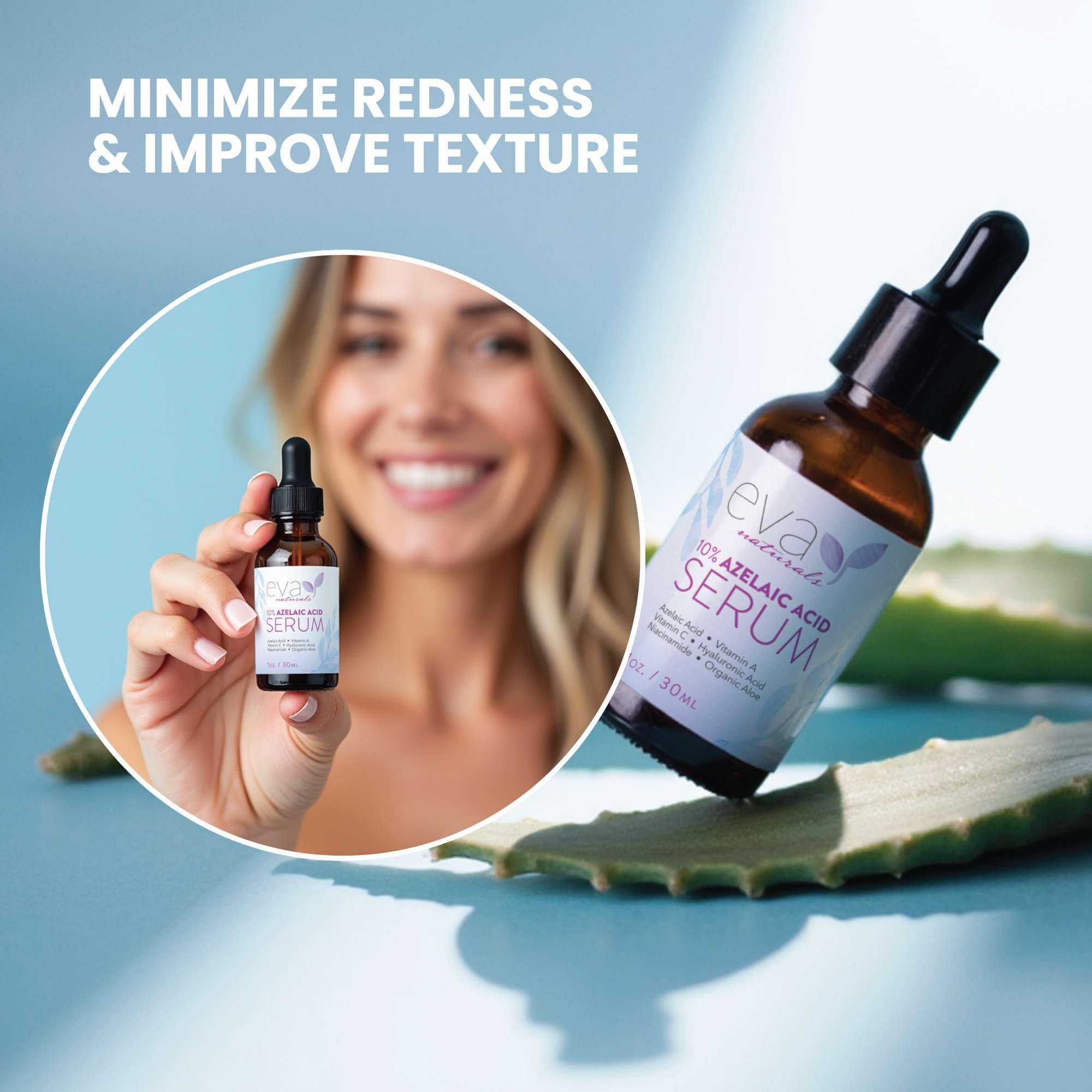 Sin fragancia Eva Naturals serum azelaico apto para piel sensible
