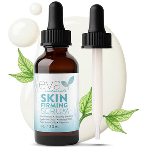 Sérum Eva Naturals en botella de 30 ml para firmeza de la piel.