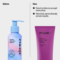 Aplicación de Satin Dream Leave-In para control diario del frizz.