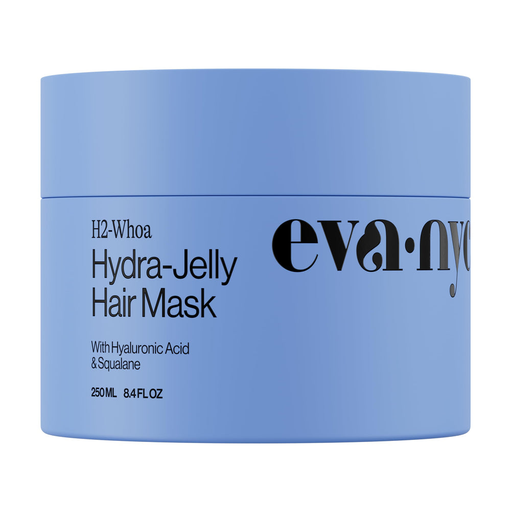 Eva NYC Mascarilla Jalea Hidratante - botella, hidratación ligera para todo tipo de cabello.