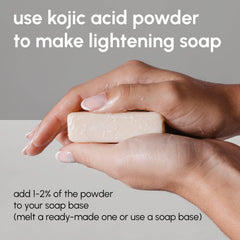 EVADY polvo acido kojico 4oz, preparación de crema con dosificación precisa