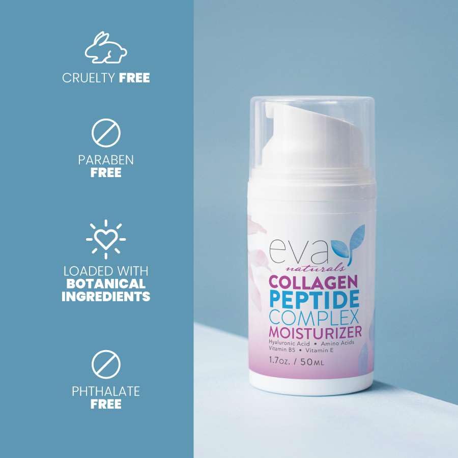  Eva Naturals envase de 50 ml, práctico para uso diario.