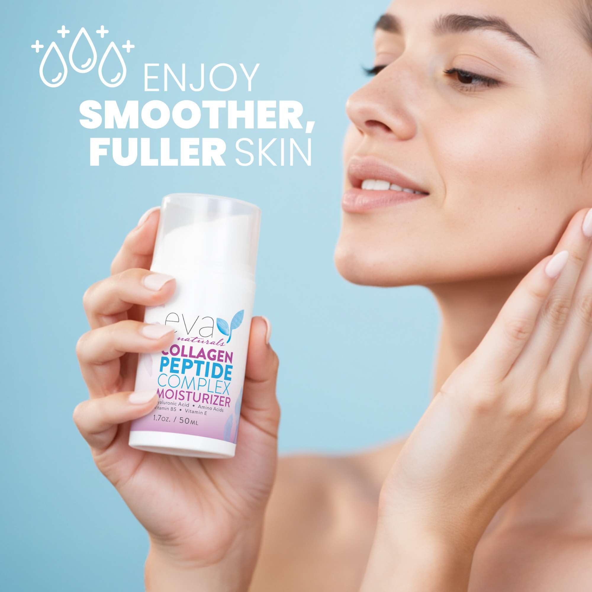 Eva Naturals textura crema noche, confort ligero para la piel fatigada.