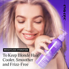 Evanyc crema sin enjuague: aplicación suave para hidratar el cabello.