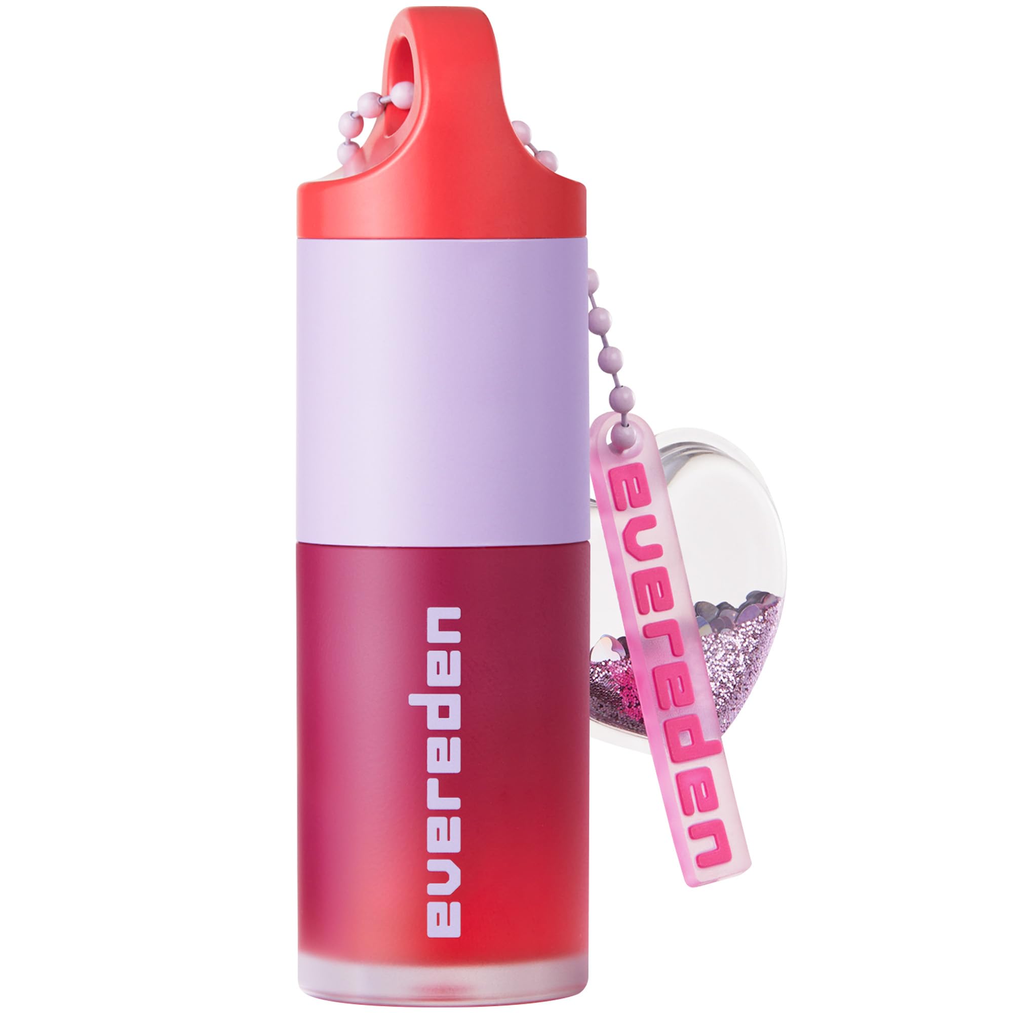Evereden Brillo Labial con tinte rojo para niñas, empaque atractivo para juego diario.