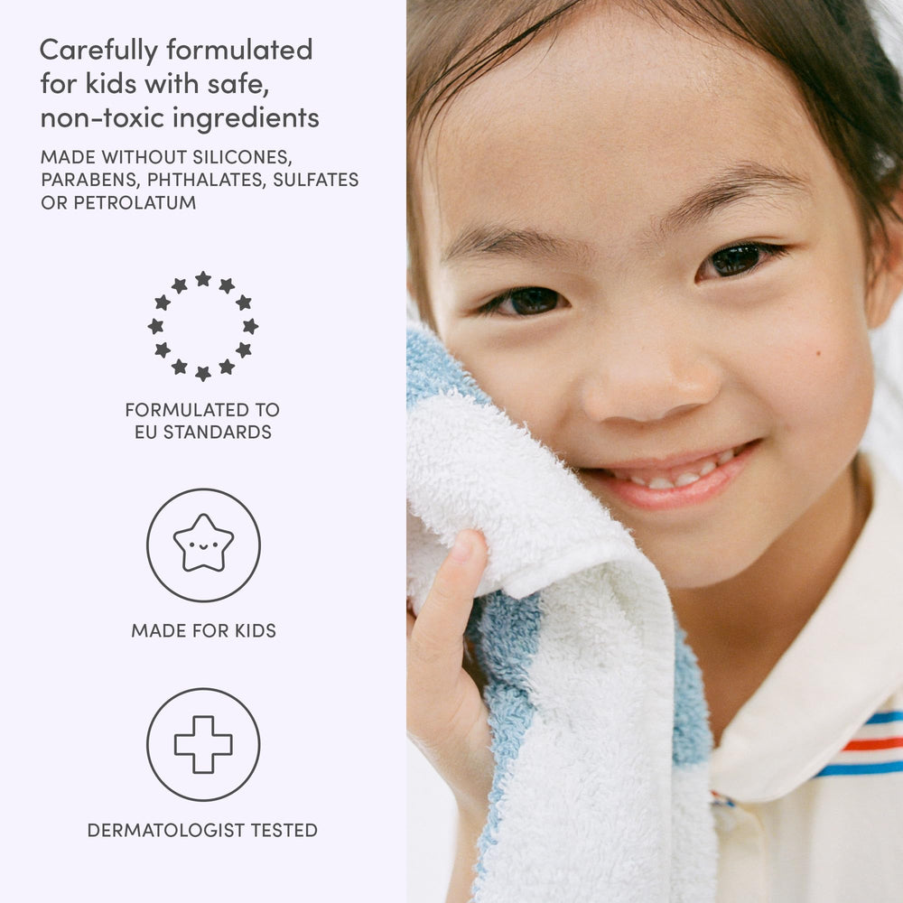 Complejo multivitaminico para niños de Evereden, nutrición suave durante el baño