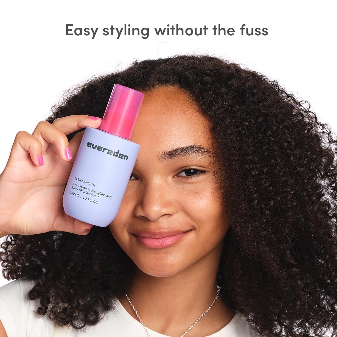 Evereden Kids Detangler Spray safe for kids 3 and up.