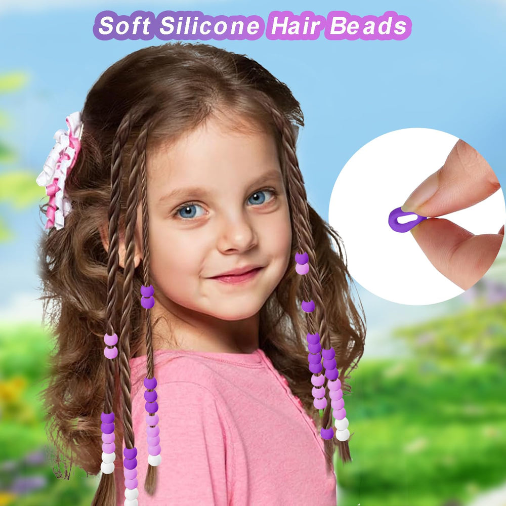 Everfunny cuentas silicona lavanda brillantes para adornos elegantes