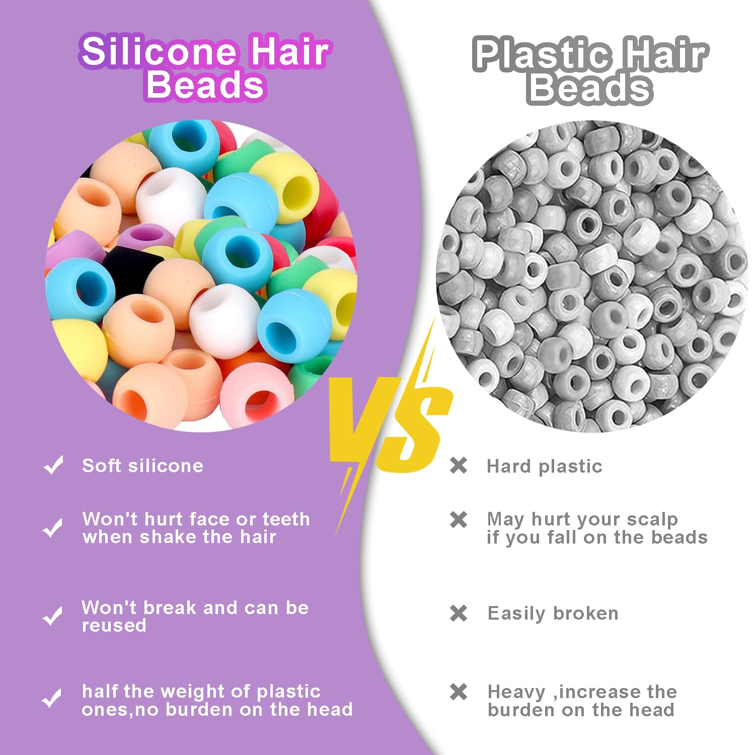 Everfunny elasticos cabello 50 unidades: ligereza y comodidad para uso diario.