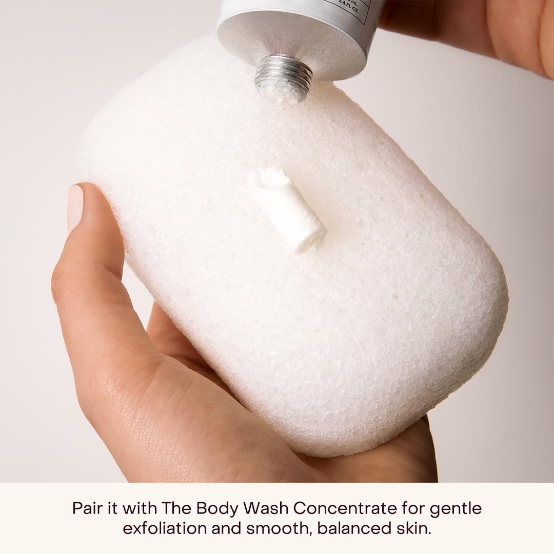 Esponja Konjac de Everist, tamaño ideal para exfoliar el cuerpo entero con suavidad