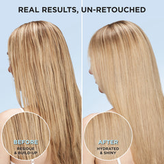 EverPure Clarify elimina residuos de peinado para tono limpio.