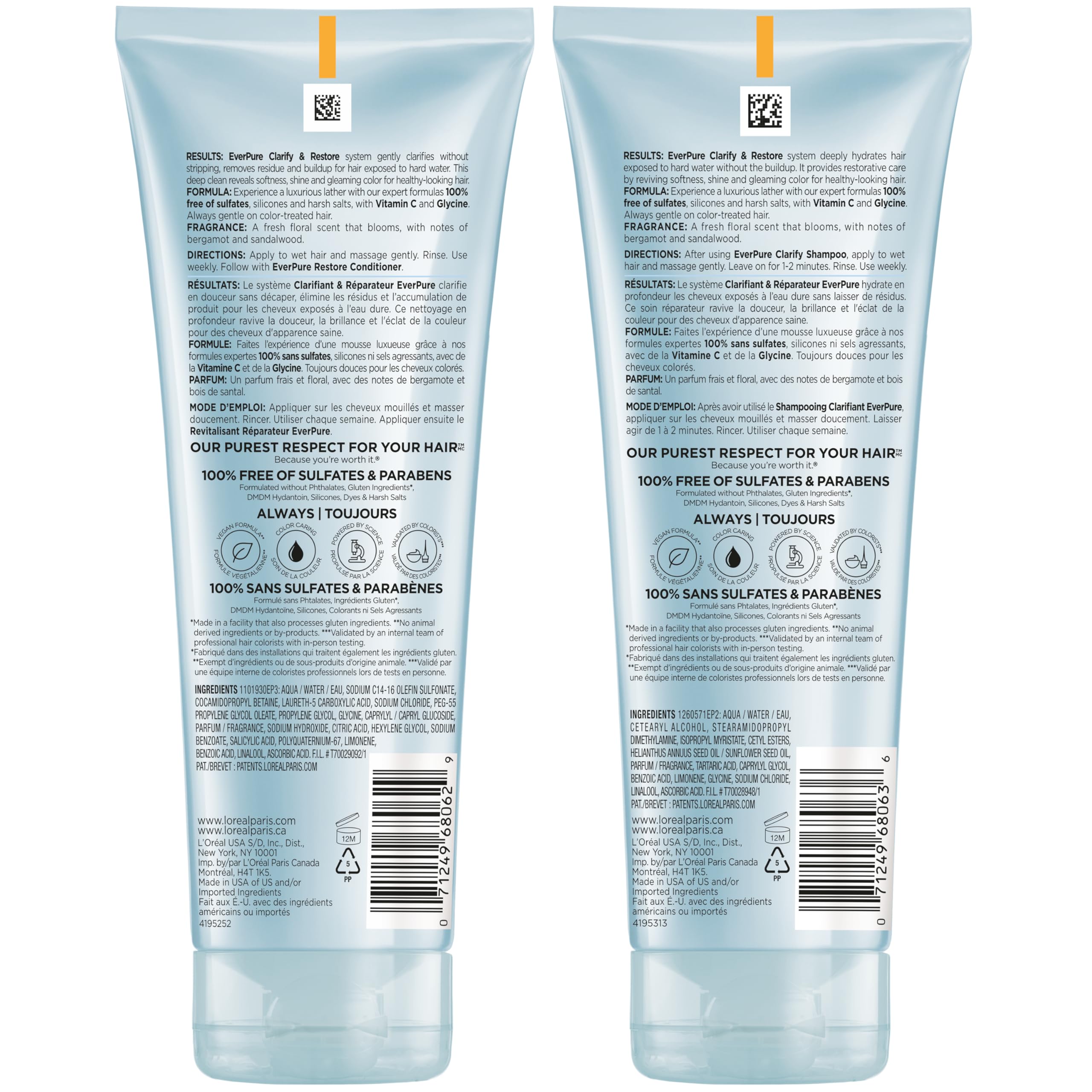 EverPure Restore brillo y suavidad tras cada uso.